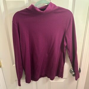 LL Bean Purple Turtleneck XL